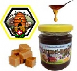 Caramel-Honig, Schweizer Bienenhonig vermischt mit Caramel 250g