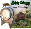 Schnapsfass - Holzfass 3 Liter Eiche natur gefüllt mit Honigschn